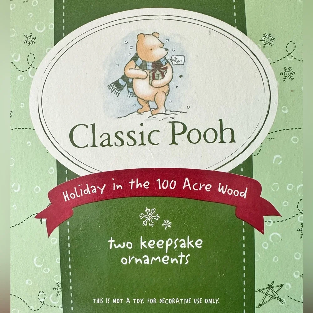 Classic Pooh ornaments brand NEW IN BOX 2
